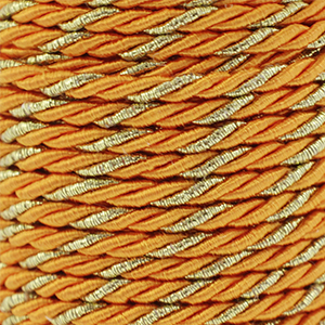 Cordoncino alla moda spirale 3mm aracione-oro