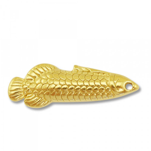 Ciondoli in acciaio inossidabile pesce oro