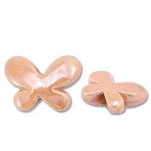 Perline di ceramica greca DQ farfalla corallo pesca