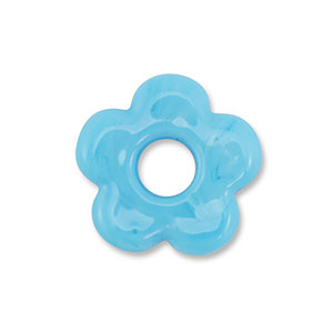 Perline di vetro fiore blu