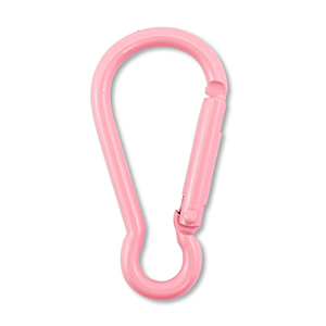 Componenti colorati anello bris&eacute; portachiavi rosa