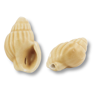 Pendenti di ceramica lumachina giallo vaniglia