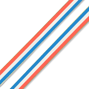 BY31&reg; Nastro con la bandiera dei Paesi Bassi/ Francia rosso-bianco-blu-oro