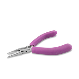 Beadalon pinza a becchi fini con molla viola-argento