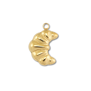 Ciondoli in acciaio inossidabile croissant oro