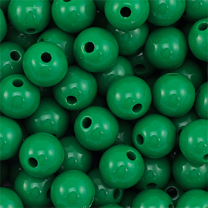 DQ Perline in acrilico 10 mm verde scuro