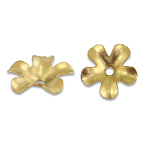Componenti in acciaio inossidabile tappi per perline fiore oro