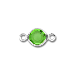 Componenti in acciaio inossidabile tonda argento-verde