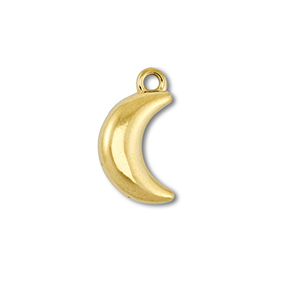 Ciondoli in acciaio inossidabile luna oro