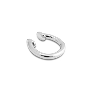 Orecchini in acciaio inossidabile ear cuff argento