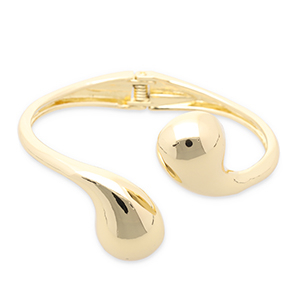 Bracciali metallici goccia oro