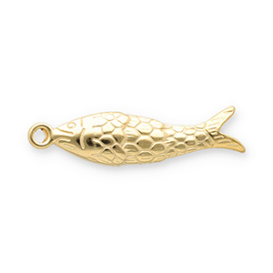 Ciondoli in acciaio inossidabile pesce oro