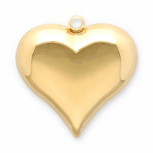 Ciondoli in acciaio inossidabile cuore oro