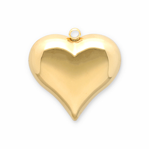 Ciondoli in acciaio inossidabile cuore oro