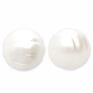 Imitazione di perle d'acqua dolce tonda bianco