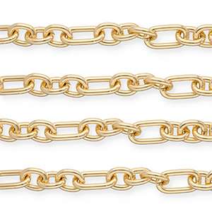 Componenti in alluminio catena a rol&ograve; anchor oro
