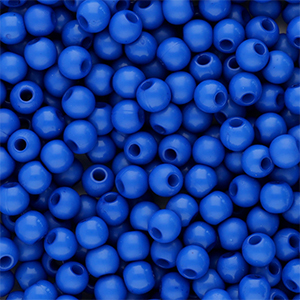 Perline in acrilico 4 mm lucido blu