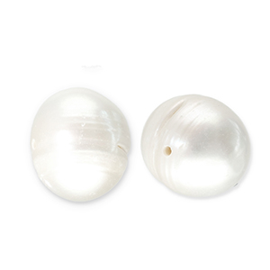 Perle di acqua dolce tonda bianco naturale