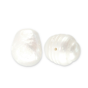 Perle di acqua dolce pepita bianco naturale