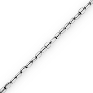 Perline di ematite argento