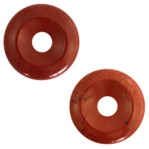 Perline in pietra naturale Granito rondella rosso ocra marrone