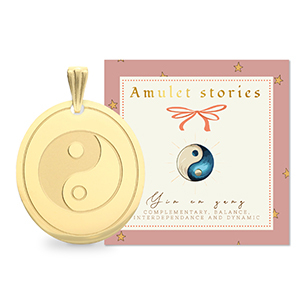 BY31&reg; Ciondoli in acciaio inossidabile Yin & Yang oro