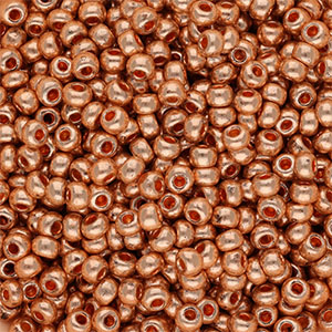 Rocailles Preciosa 6/0 oro rosa metallico