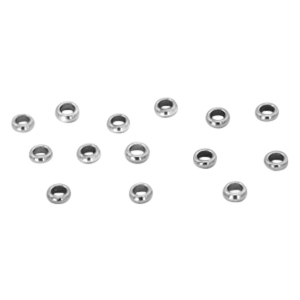 Perline in acciaio inossidabile 2mm argento