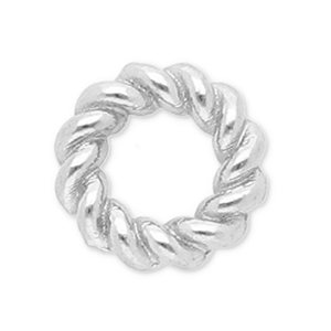 Componenti in acciaio inossidabile anellino chiuso 6mm argento