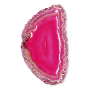 Perline in pietra naturale Agata goccia multicolore rosa-arancione