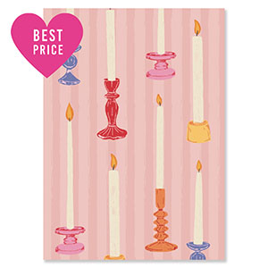 BY31&reg; Espositori bigiotteria in cartoncino candele rosa-biancastro-giallo ocra