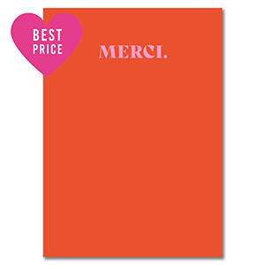 BY31&reg; Espositori bigiotteria in cartoncino "Merci" rosso-rosa chiaro
