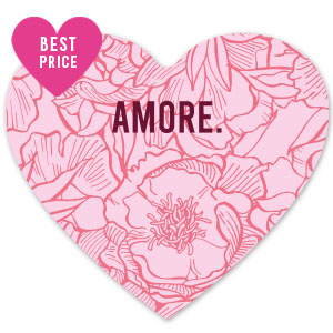 Espositori bigiotteria in cartoncino Cuore "amore" rosa