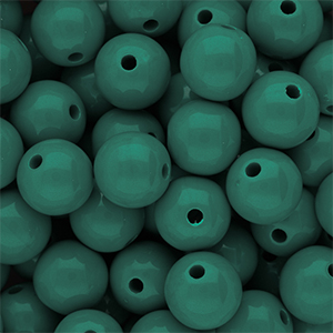 DQ Perline in acrilico 12 mm lucido Mediterranea green 19-4517 TCX
