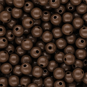 DQ Perline in acrilico 10 mm lucido Cappuccino brown 19-1220 TCX