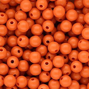 DQ Perline in acrilico 10 mm lucido Orange peel 16-1359 TCX