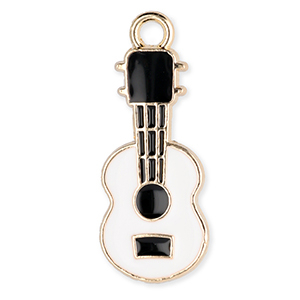 Ciondoli di metallo chitarra oro-bianco-nero