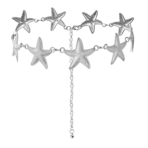 Catena per i fianchi stella marina argento