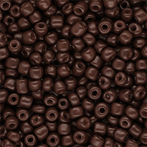 Perline di vetro rocailles 6/0 (4mm) marrone scuro