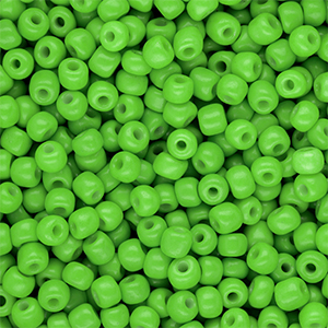Perline di vetro rocailles 6/0 (4mm) verde