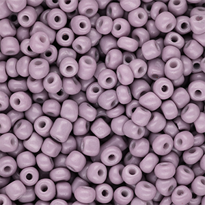 Perline di vetro rocailles 6/0 (4mm) viola malva polvere