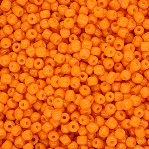 Perline di vetro rocailles 8/0 (3mm) arancione
