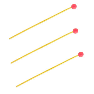 BY31&reg; Componenti in acciaio inossidabile chiodini a testa pallina 35mm oro-rosso