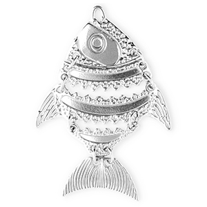 Ciondoli in acciaio inossidabile pesce presce argento