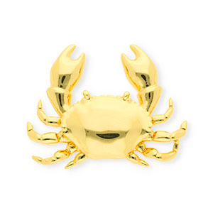 Ciondoli in ottone Eco-brass&reg; granchino oro