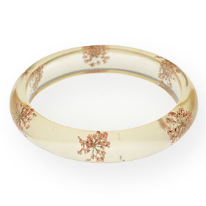 Braccialetti alla moda con fiori secchi rosa chiaro