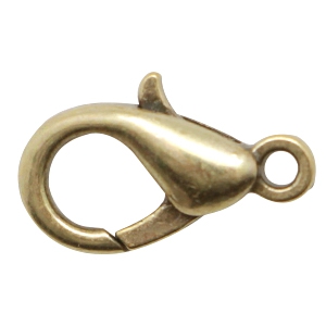 Chiusura moschettone di metallo DQ 23mm bronzo antico (privo di nichel)