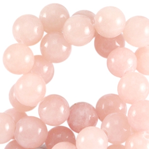 Perline in pietra  naturale 6mm rosa pesca