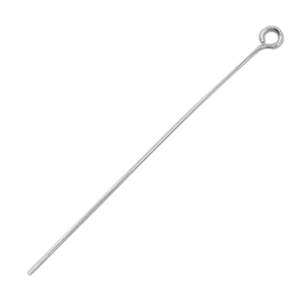 Chiodini a occhiello in acciaio inossidabile 50 mm argento (acciaio inossidabile)