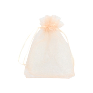 Sacchetti in organza 9x12 cm albicocca pesca